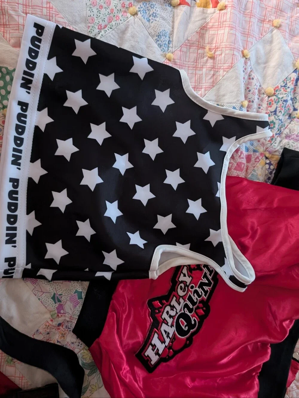 Harley Quinn Girls Halloween Costume 5 Piece Set Small 6 / 7 New Outfit DC Comic